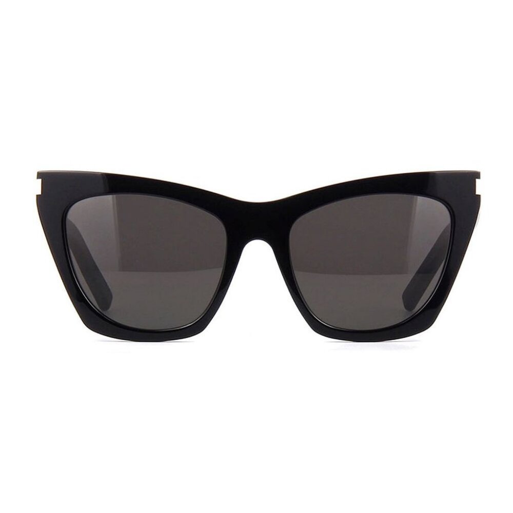 NEW SL214 KATE 001 SAINT LAURENT SUNGLASSES WOMEN BLACK CAT EYE EYEWEAR - Picture 3 of 5